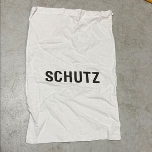 SCHUTZ White Dust Bag 23” x 14” Like New Drawstring Closure LOGO